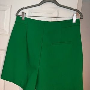 Zara green shorts